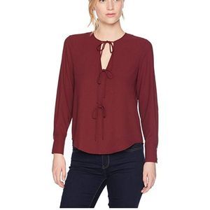 ‎1.STATE Long Sleeve Blouse with Ties